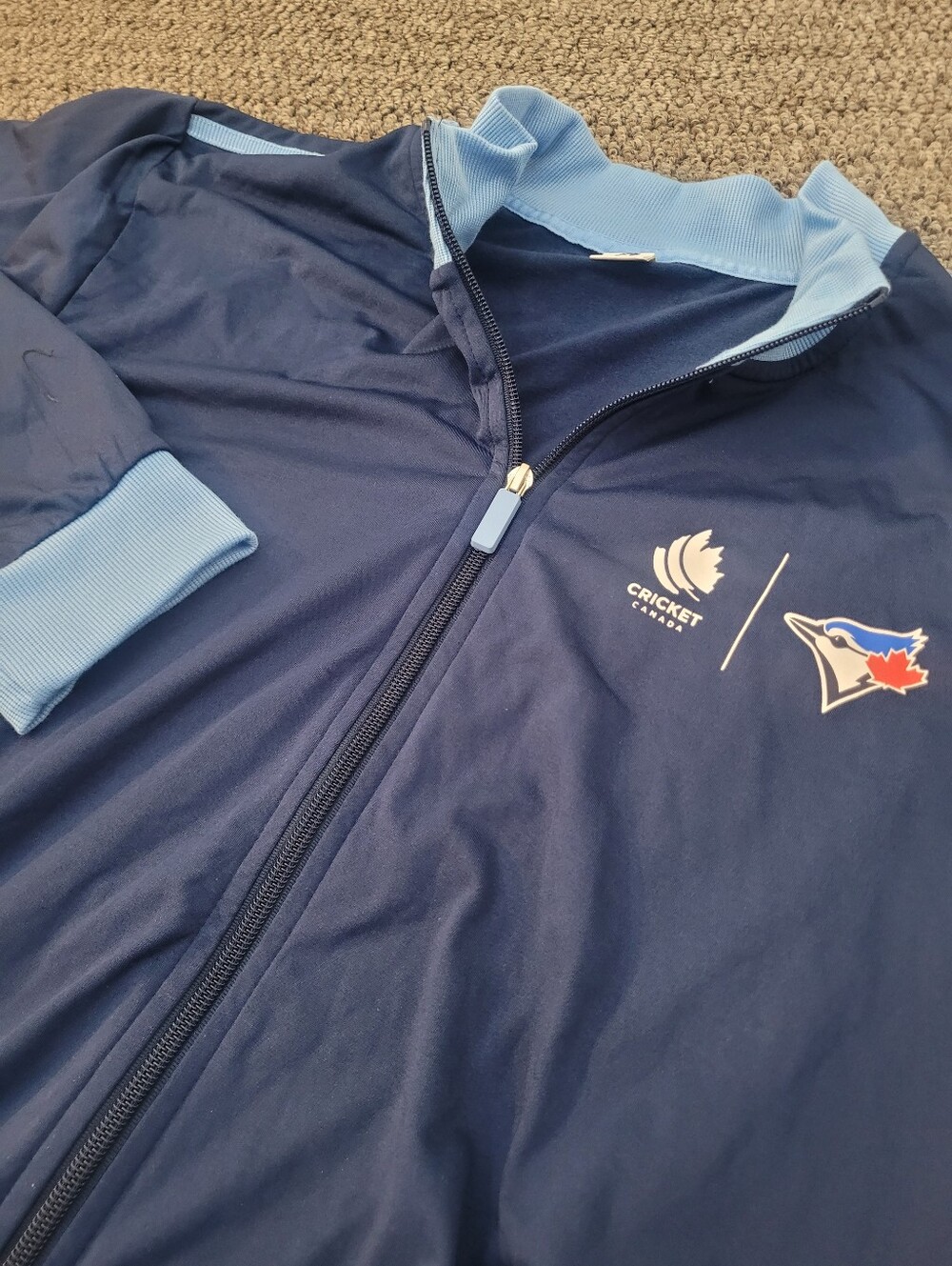 Toronto Blue Jays MLB Canada Cricket Colab Stadium Give Away Zip Up Jacket